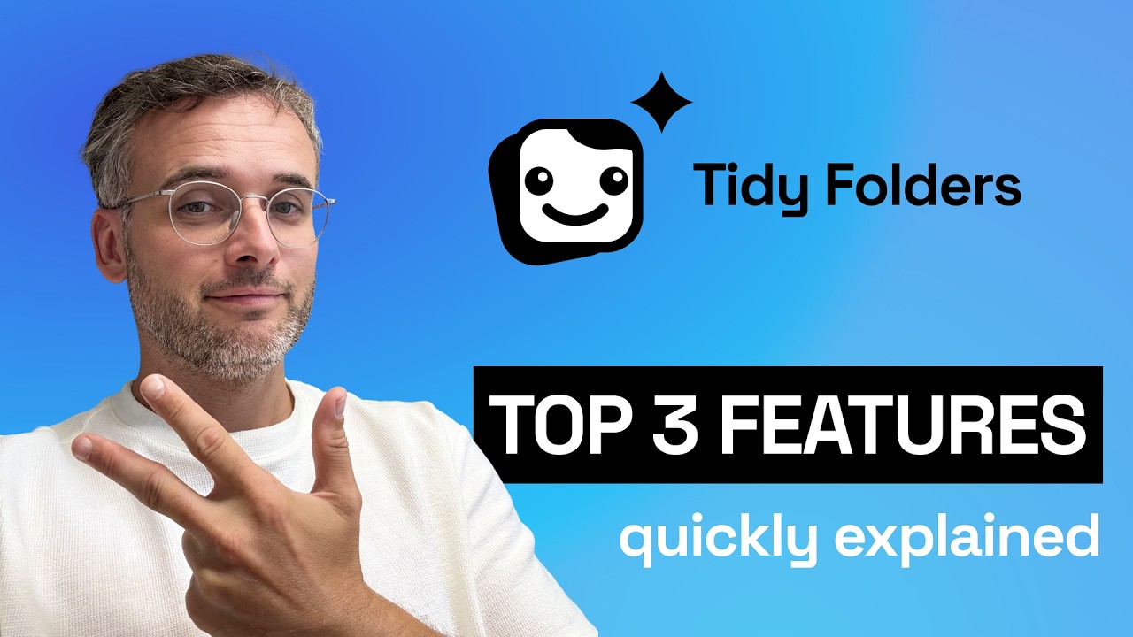 Miniature de la vidéo : le top 3 des fonctions de Tidy, l'extension derrière les vrais dossiers DeepSeek, expliqué en bref